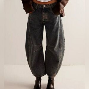 Free People Barrel Jeans